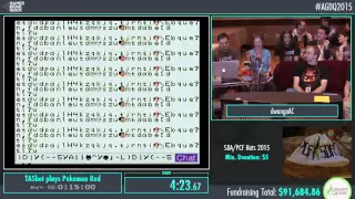 TASbot plays Pokemon Red by Lots of TASers in 12:00 - AGDQ2015 - Part 8