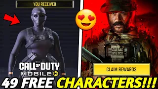 *NEW* How To Get 49 FREE Character Skins In Cod Mobile Season 10!