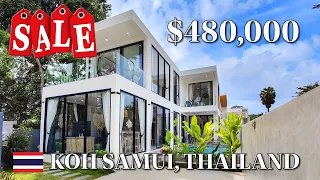 𝐅𝐎𝐑 𝐒𝐀𝐋𝐄: 3 bedroom villa, 300 meters from the beach, on 📍Koh Samui, Ban Tai area