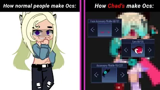 How Normal People Make a Gacha Club OC VS How Chads Make a Gacha Club OC 🙃