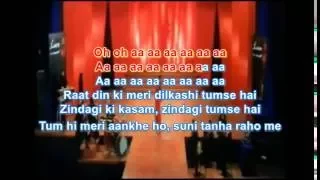 kabhi sham dhale to karaoke Sur