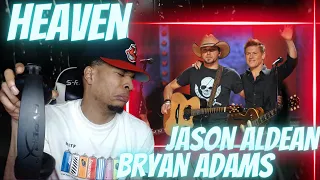 FIRST TIME HEARING JASON ALDEAN x BRYAN ADAMS - HEAVEN (LIVE) | REACTION