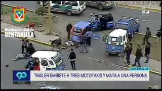 Un muerto y 6 heridos deja despiste de un tráiler en Ventanilla