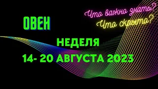 ОВЕН♈НЕДЕЛЯ 14 - 20 АВГУСТА 2023🌈ЧТО ВАЖНО ЗНАТЬ?💫ГОРОСКОП ТАРО Ispirazione