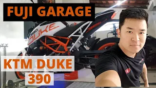 KTM DUKE 390 RESTAURAÇÃO PEÇAS DANIFICADAS |  FUJI GARAGE 😃✌️