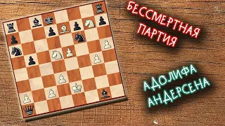 Шахматы. Андерсен - Кизерицкий. БЕССМЕРТНАЯ ПАРТИЯ 19 ВЕКА!!!