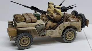 British SAS Jeep (Tamiya 1/35) Model Build and Diorama