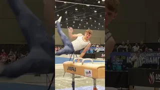 Last event at Nationals - Landon delivers this 🔥pommel horse routine. #clutch #thriveunderpressure