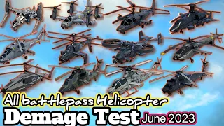 Modern Warships: All Battlepass Helicopter Total Damage Test#modernwarships #mwcreator #mwpartner