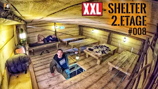 2. ETAGE XXL Shelter | INNENAUSBAU mit Betten, Strom und Ofen-Heizung | #008 | Survival Mattin