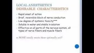 20151124 Local Anesthetic Pharmacology Grider