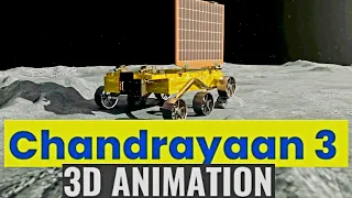 Chandrayaan 3 Landing Animation In 3D By ISRO Official || Vikram Lander And Pragyan Rover