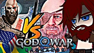 {GC 🇺🇸/🇧🇷} Deuses (GOW) reagindo: Odin vs Kratos - God of War Ragnarok