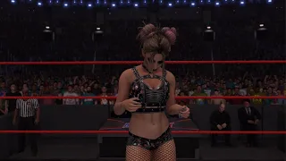 Playing  WWE 2K22  Alexa Bliss vs  asuka