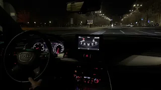 Audi A6 C7 2.0 177hp | Accelerations NIGHT DRIVE POV