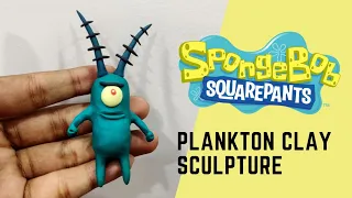 Plankton from | SpongeBob SquarePants | clay sculpture (sculpture with Amiq)
