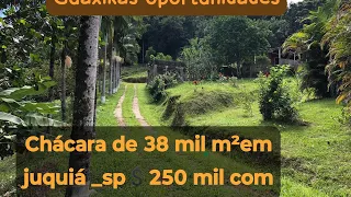 Chácara em Juquiá Sp 38 mil m2 por 💰250 mil☎️(13)996393594 4 km do centro