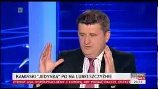 Janusz Palikot nieustannie ostrzega przed PiS (Dziś wieczorem TVP Info, 20.03.2014)