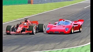Ferrari F1 2018 vs Ferrari 512 S - Monza