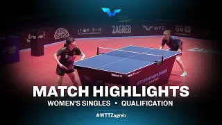 Marie Migot vs Zong Geman | WS | WTT Contender Zagreb 2022 | (Qual)