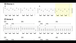 Summer of 69 - Guitar TAB with backing track