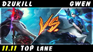 Dzukill - Yone vs Gwen TOP Patch 11.11 - Yone Gameplay