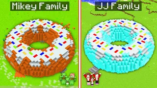 Mikey Family vs JJ Family Donut Base Survival Battle in Minecraft