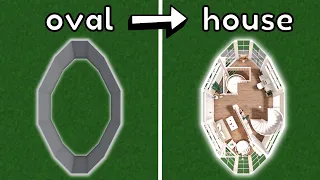 Building an OVAL house in Bloxburg!