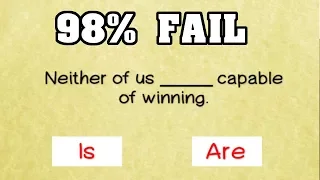 98% Will FAIL This SIMPLE GRAMMAR TEST - IQ Quiz