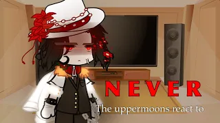 Uppermoons + Muzan react to NEVER | The never video is made by me