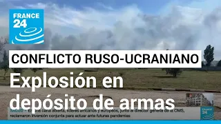 Rusia atribuye a un “sabotaje” las explosiones que destruyeron un depósito de armas en Crimea