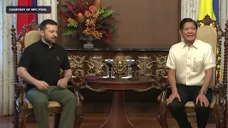 WATCH: Ukranian President Volodymyr Zelenskyy visits Malacañang to meet President Marcos Jr.