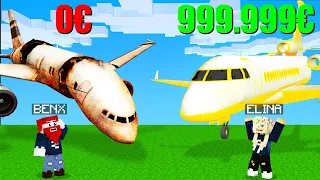 NOOB FLUGZEUG vs. PRO FLUGZEUG BATTLE in Minecraft