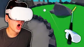 I'M A PRO VR MINI GOLFER! (Walkabout Mini Golf)