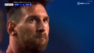 Lionel Messi vs Bayern 2020 - Saddest Last Years!