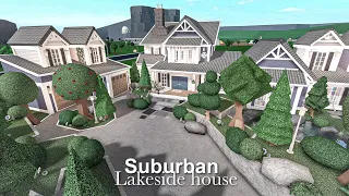 Suburban Lakeside House - Bloxburg Build