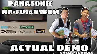 ACTUAL DEMO / INSTALLATION / PANASONIC / NA-FD14V1BRM / TDINVERTER /14KG