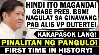 BREAKING NEWS! PRES. BONGBONG MARCOS! NABIGLA SA UTOS! VICE PRES. SARA DUTERTE! PAALAM VP DUTERTE!