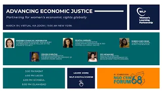 Advancing Economic Justice: Partnering for Women's Rights Globally