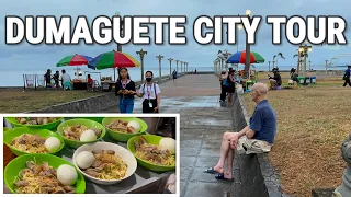 DUMAGUETE CITY TOUR | Walking in Downtown Area + Food Tour at Dumaguete Baywalk | Philippines