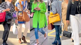 SPRING 2024 FASHION TRENDS 🌸MILAN STREET STYLE 🇮🇹 SPRING COLORS #vanityfair