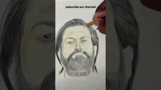 THE MONSTER SONG - KGF 2 YASH face drawing #trending #drawing #yash #kgf #shorts #prashanthneel