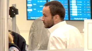 Director And Fashion Designer Tom Ford Catches A Flight