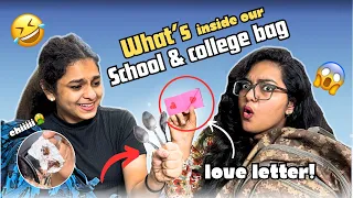 What’s in our school & college bag🔥