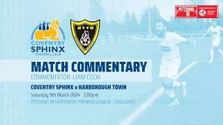 LIVE COMMENTARY - Coventry Sphinx vs Harborough Town