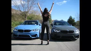 2018 BMW M4 vs M3 / Exhaust Sound / 20" M Wheels / Competition Package  / BMW Review