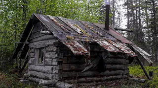 I Live in a Log Cabin Alone. Two Tiny Cabins.