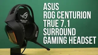 Распаковка Asus ROG Centurion True 7.1 Surround Gaming Headset 90YH00J1-M8UA00