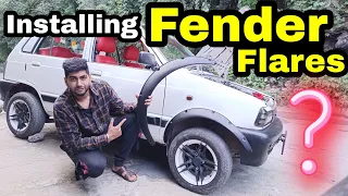 How to install Fender Flares ? Modified Maruti 800 with Wheel Arch / Mud guard by ESA Engineer Singh