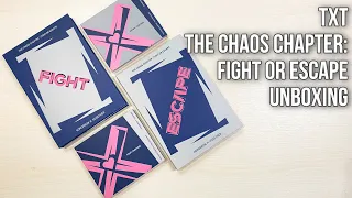 TXT  'THE CHAOS CHAPTER: FIGHT OR ESCAPE' + Together ver | Unboxing | Обзор | Распаковка | Анбоксинг